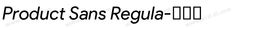 Product Sans Regula字体转换
